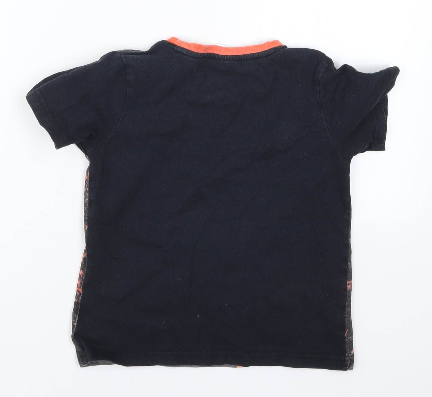 TU Boys Black   Basic T-Shirt Size 6-7 Years  - Jurassic World