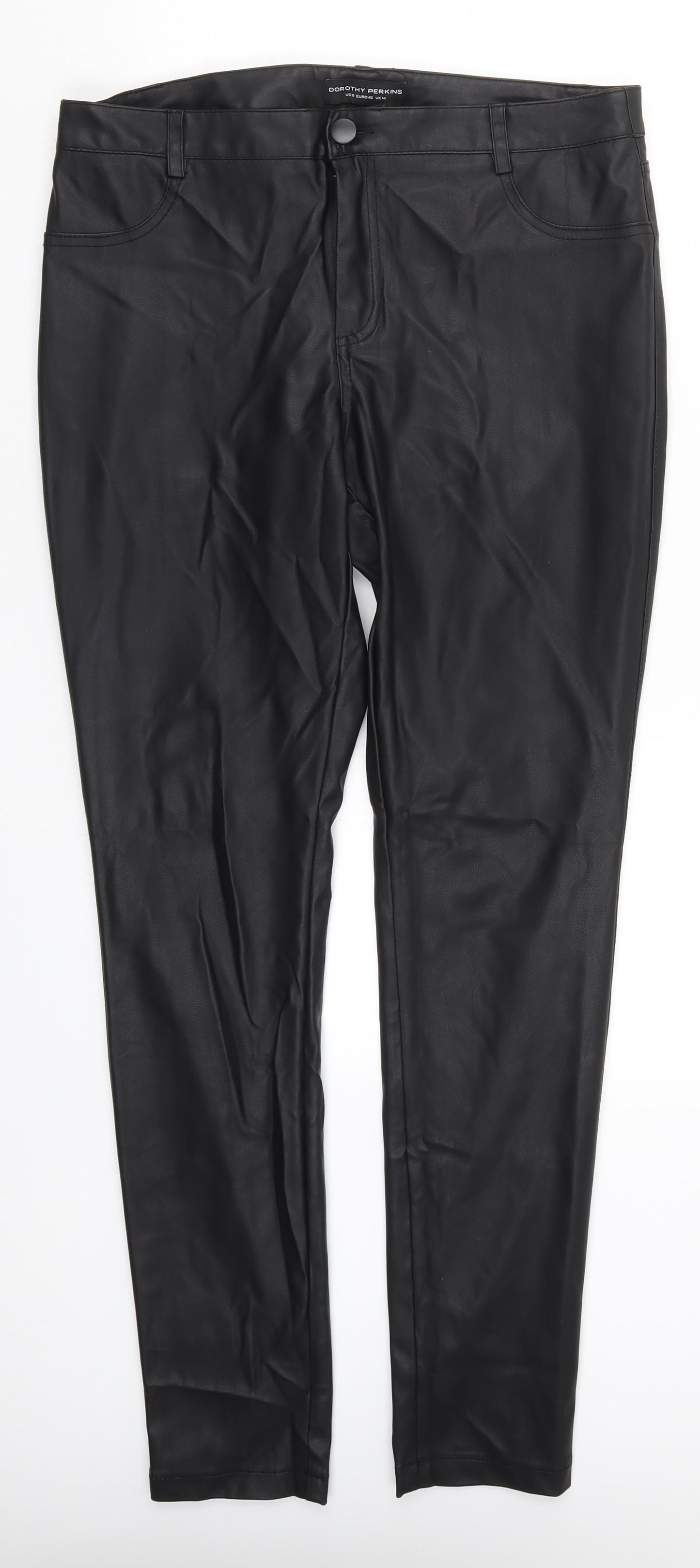 Dorothy Perkins Womens Black   Trousers  Size 14 L29 in