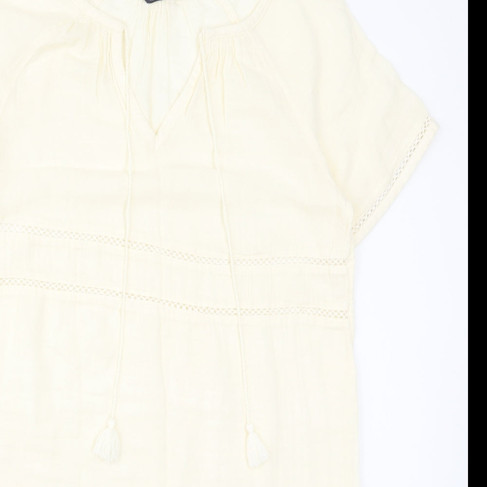 Marks and Spencer Womens Beige   T-Shirt Dress  Size 12