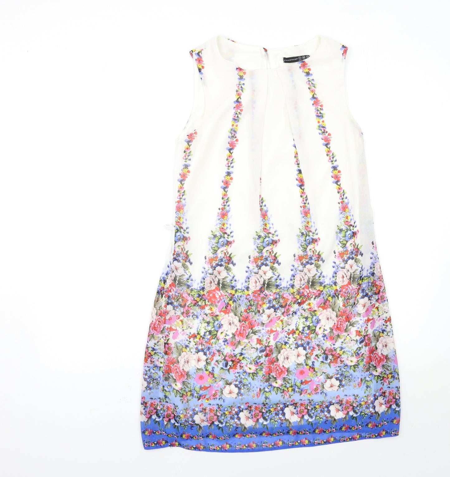 Atmosphere Womens White Floral  Shift  Size 8