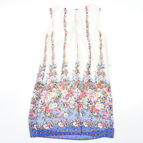 Atmosphere Womens White Floral  Shift  Size 8