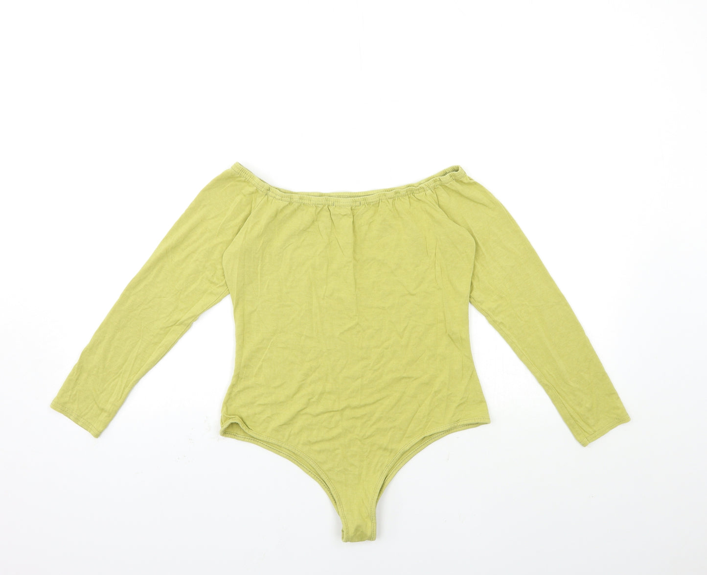 PRETTYLITTLETHING Womens Green   Basic T-Shirt Size 10