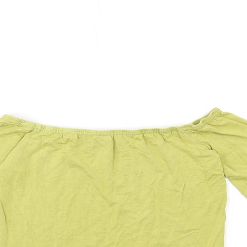 PRETTYLITTLETHING Womens Green   Basic T-Shirt Size 10
