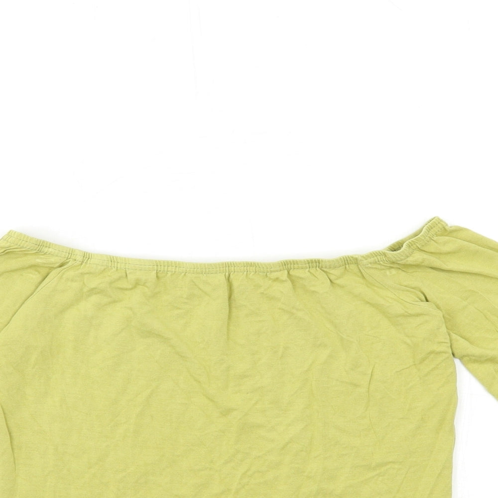 PRETTYLITTLETHING Womens Green   Basic T-Shirt Size 10