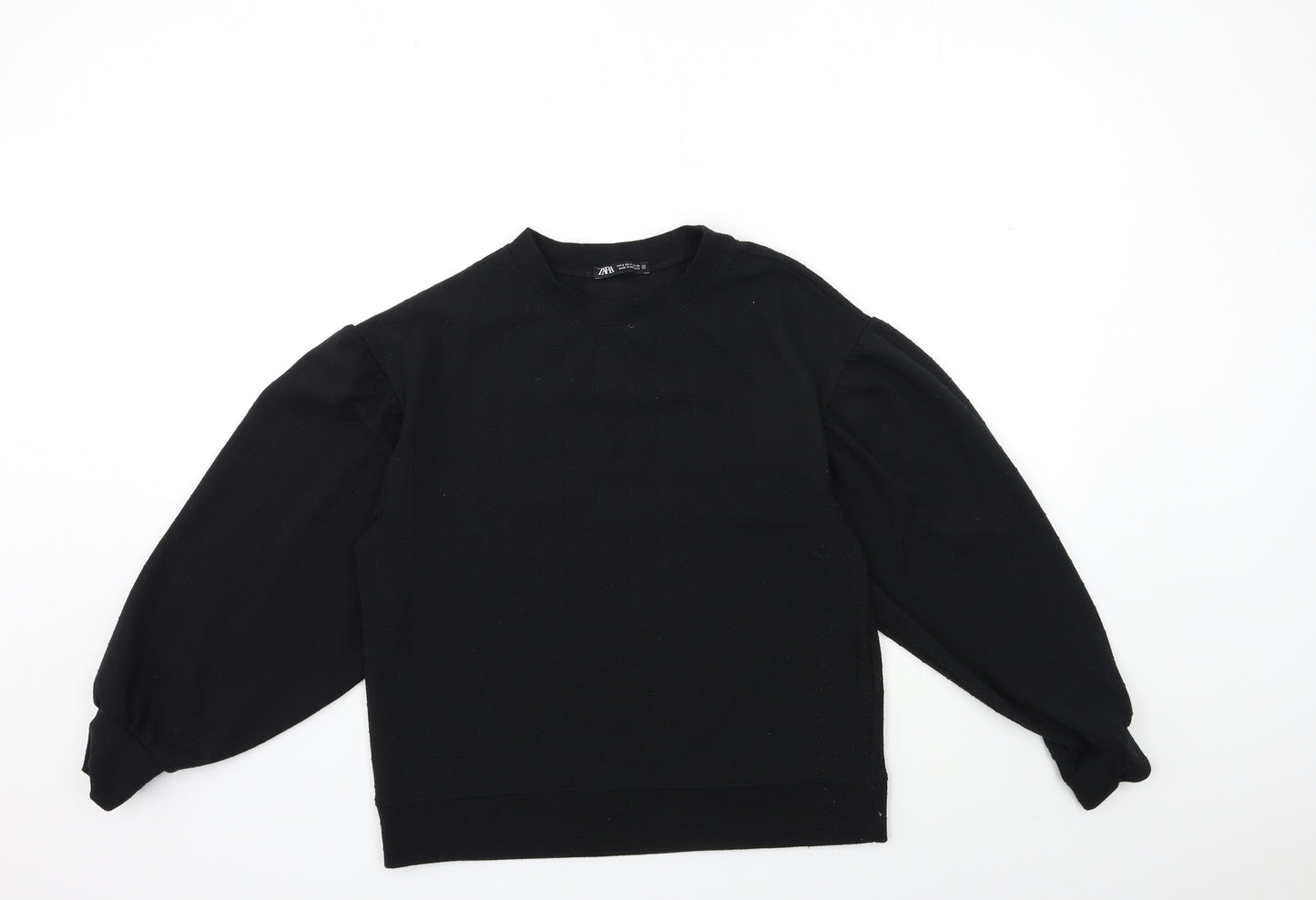 Zara Womens Black   Pullover Sweatshirt Size S
