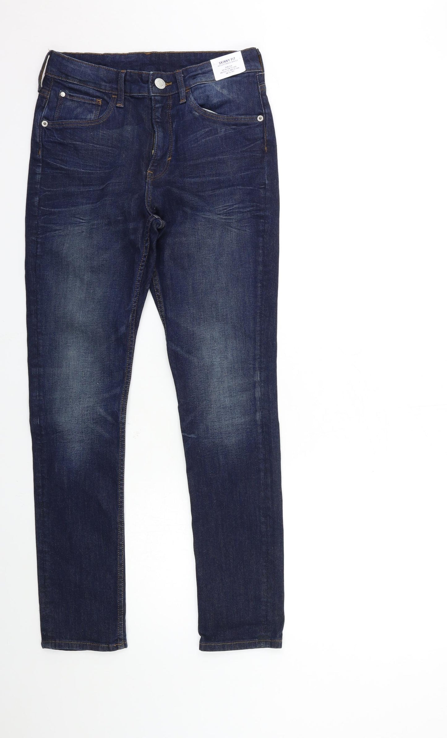 H&M Boys Blue  Denim Skinny Jeans Size 14 Years