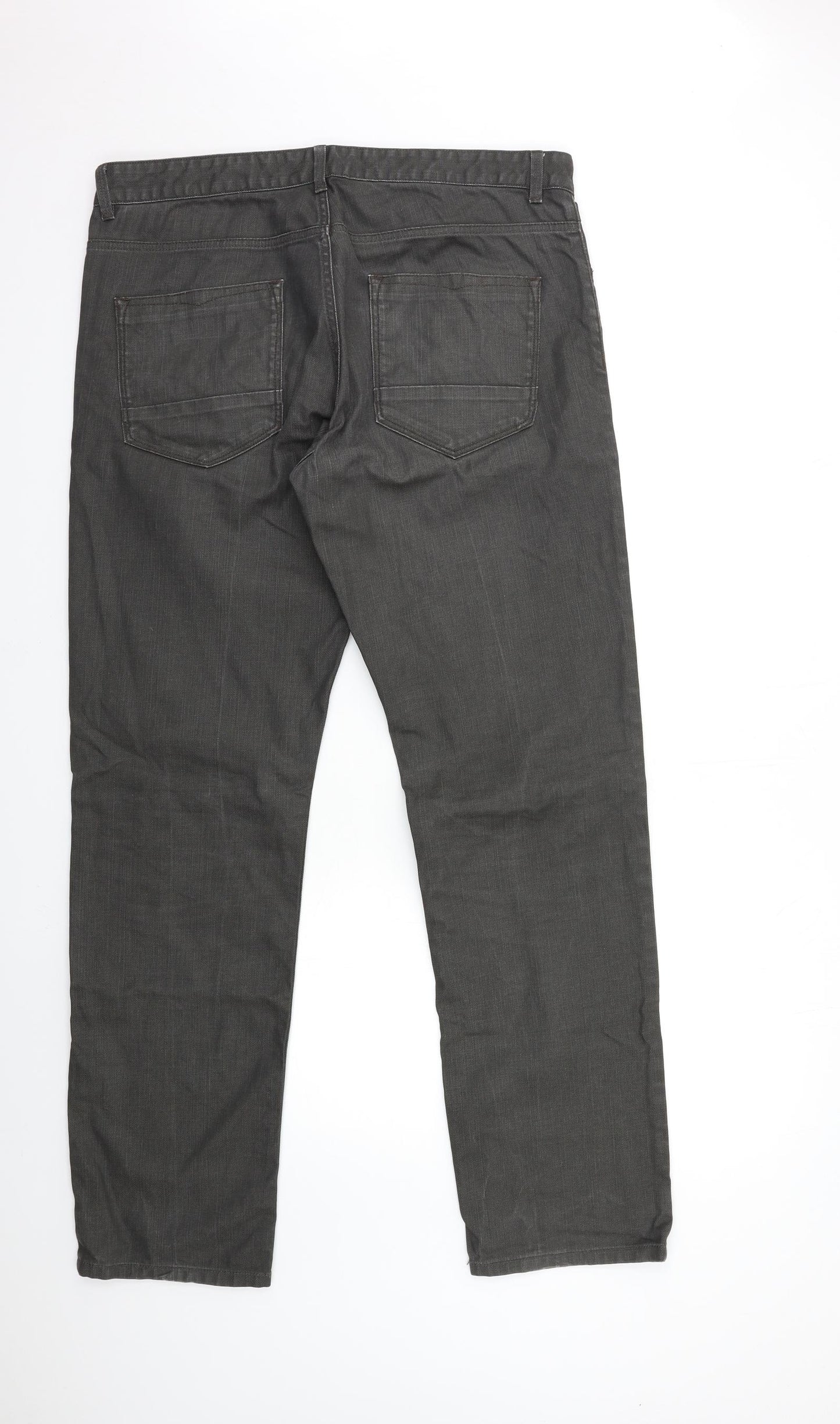 NEXT Mens Green  Denim Straight Jeans Size 36 in L33 in