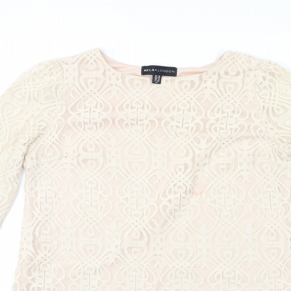 MILA LONDON Womens Pink   Shift  Size 16