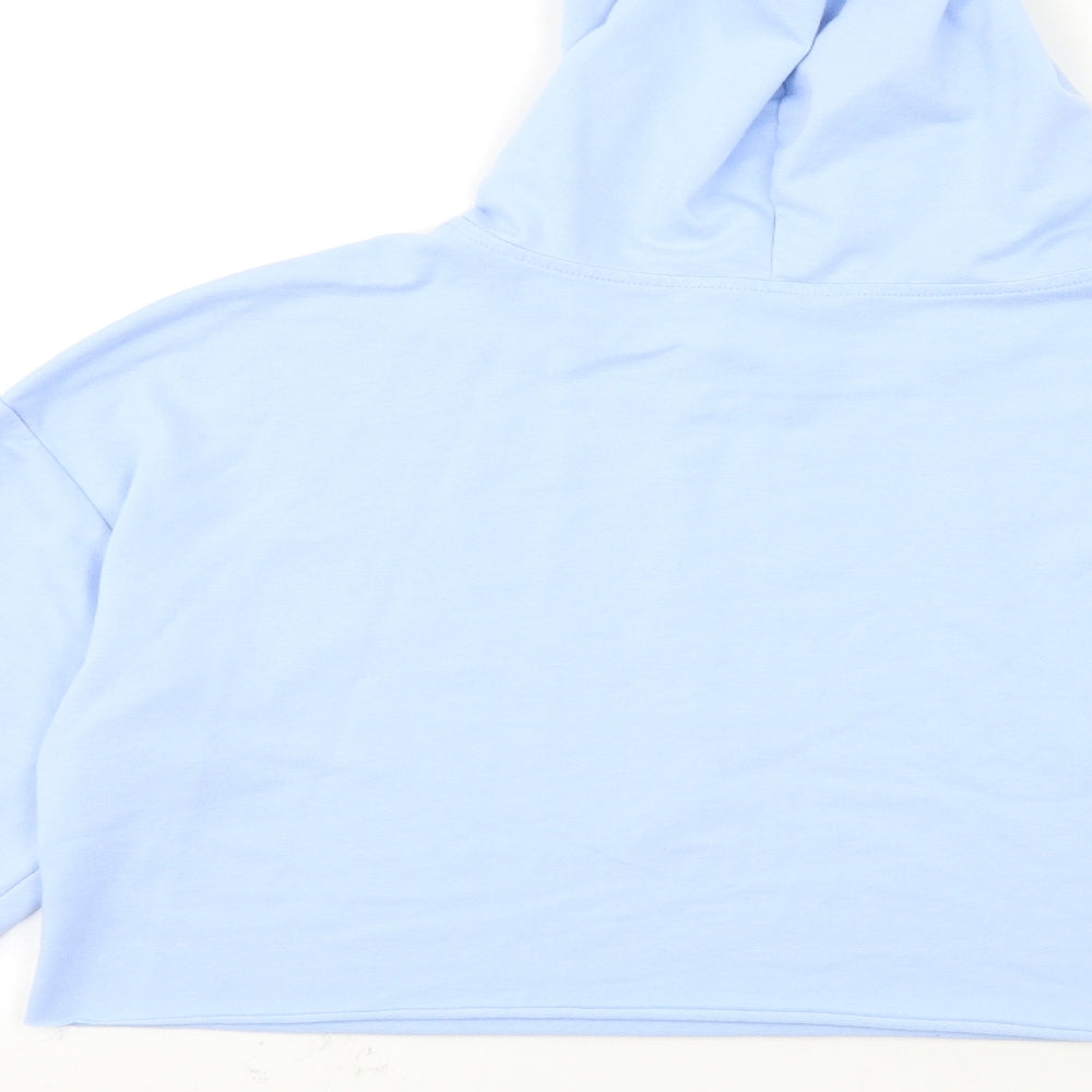 SheIn Womens Blue   Pullover Hoodie Size L  - buttefly