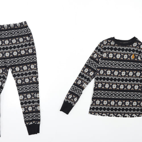George Boys Black Striped   Pyjama Pants Size 6-7 Years