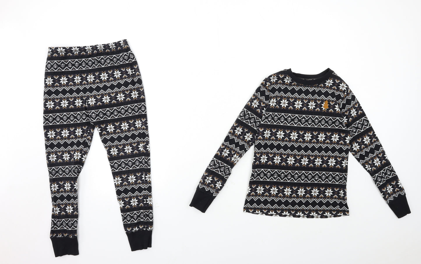 George Boys Black Striped   Pyjama Pants Size 6-7 Years