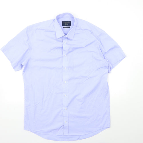 F&F Mens Blue    Dress Shirt Size 15.5