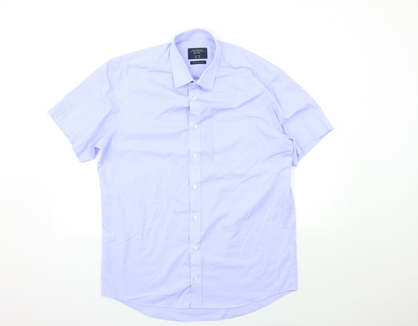 F&F Mens Blue    Dress Shirt Size 15.5