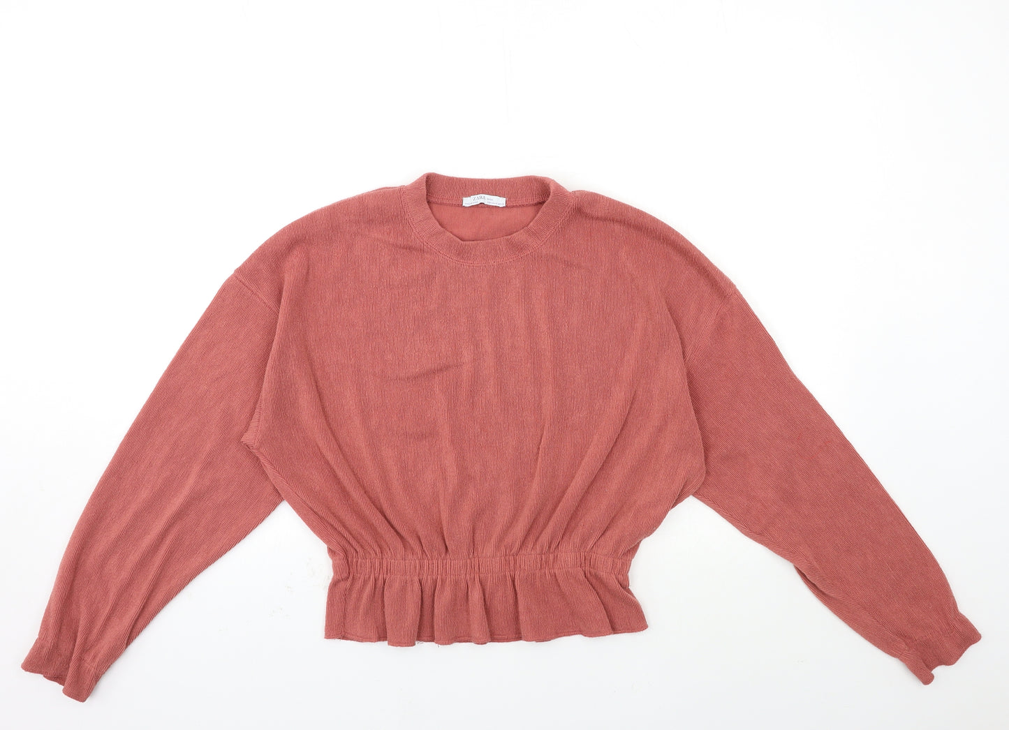 Zara Womens Pink  Knit Pullover Jumper Size M