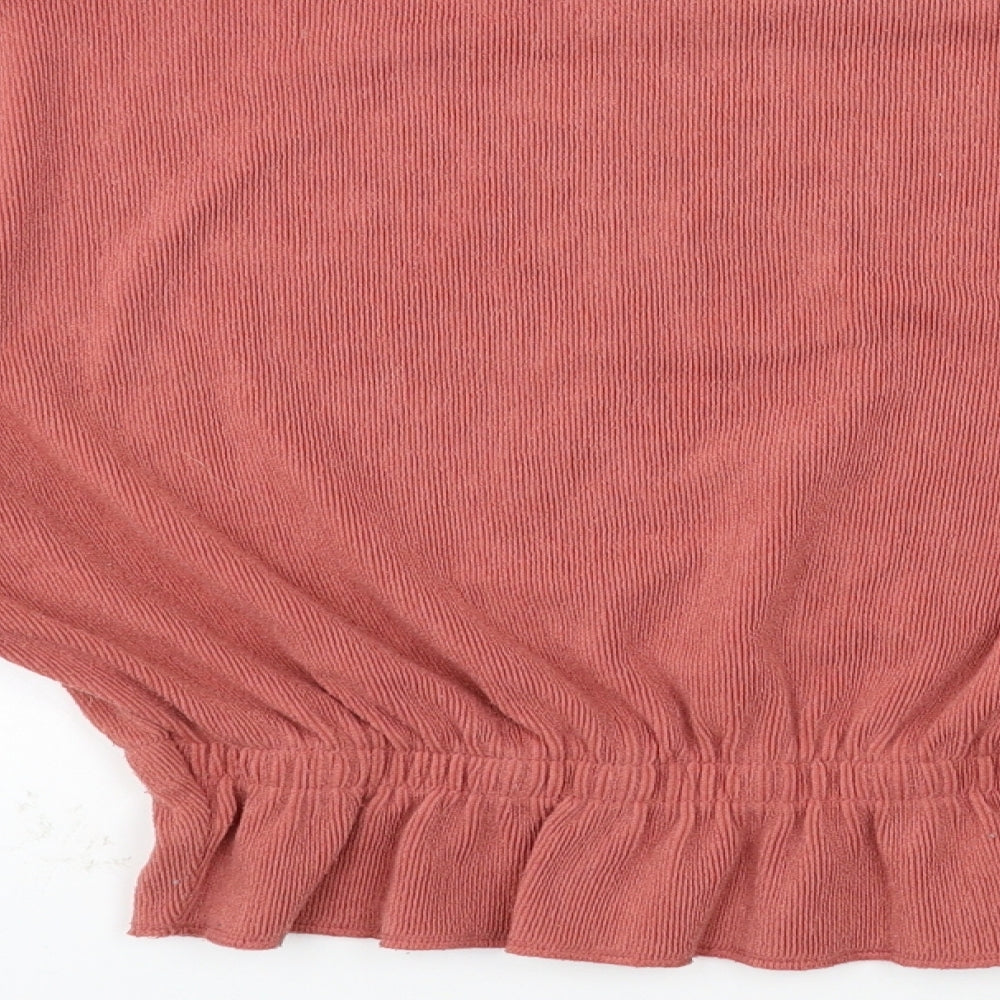 Zara Womens Pink  Knit Pullover Jumper Size M