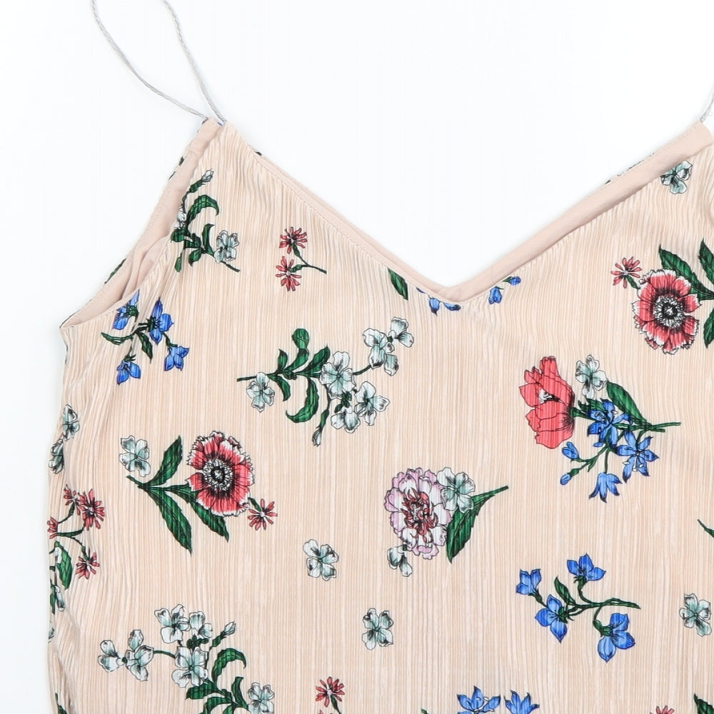 New Look Womens Multicoloured Floral  Basic Blouse Size 16