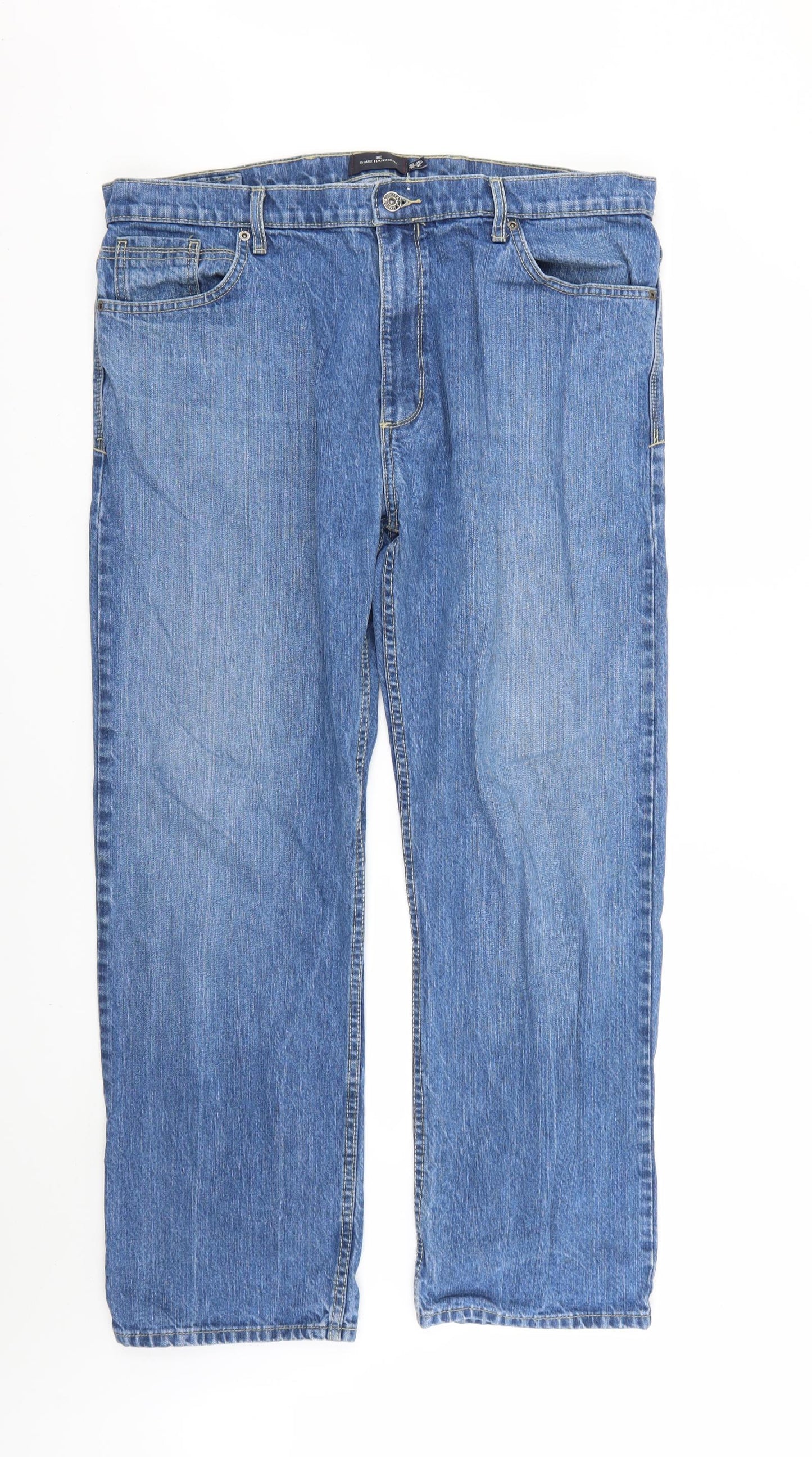Blue Harbour Mens Blue   Straight Jeans Size 40 L29 in