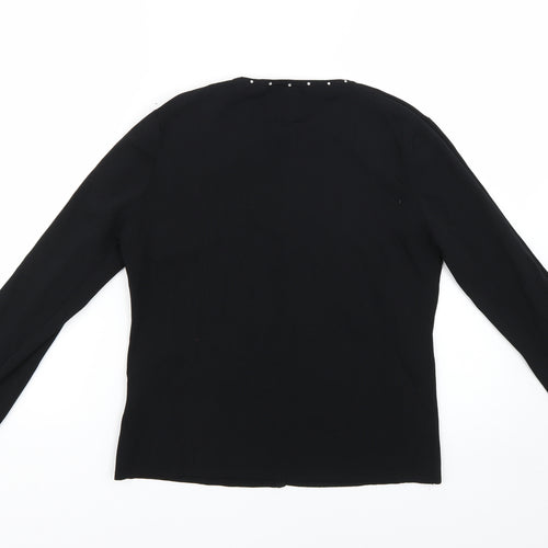 Debbie Morgan Womens Black   Cardigan Jumper Size M