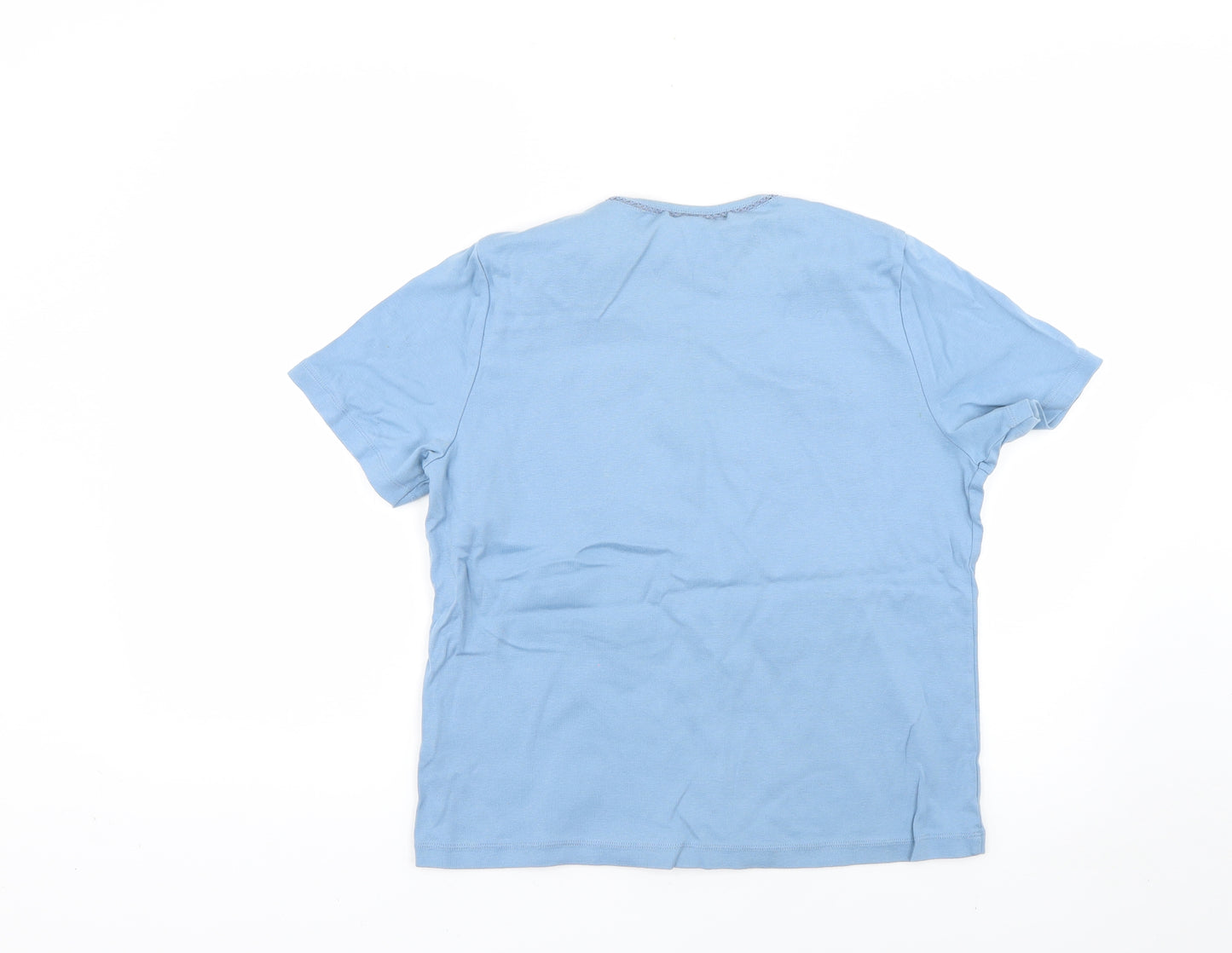 Eastex Womens Blue   Basic T-Shirt Size 16
