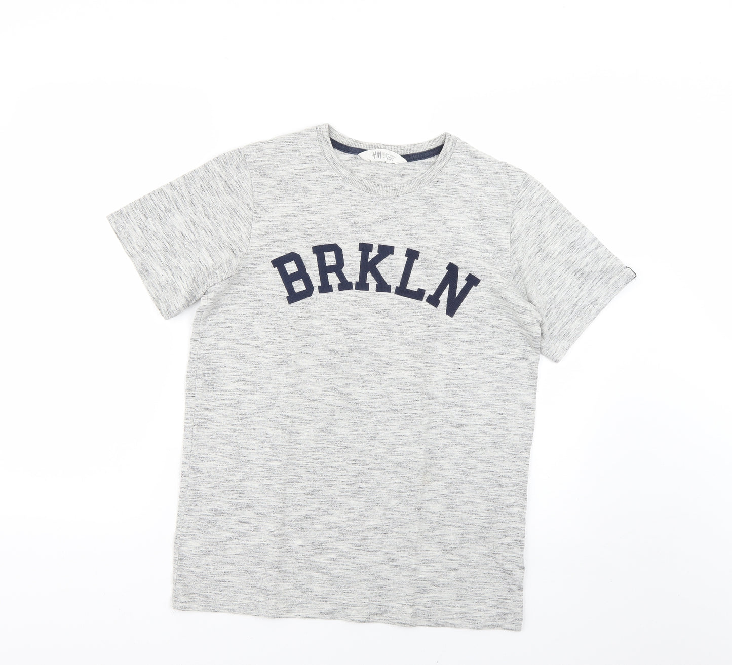 H&M Boys Grey   Basic T-Shirt Size 13-14 Years