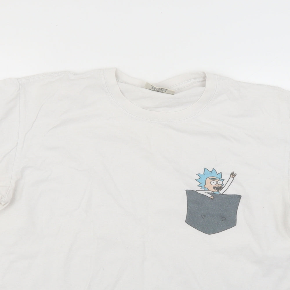 Preworn Mens White    T-Shirt Size 2XL
