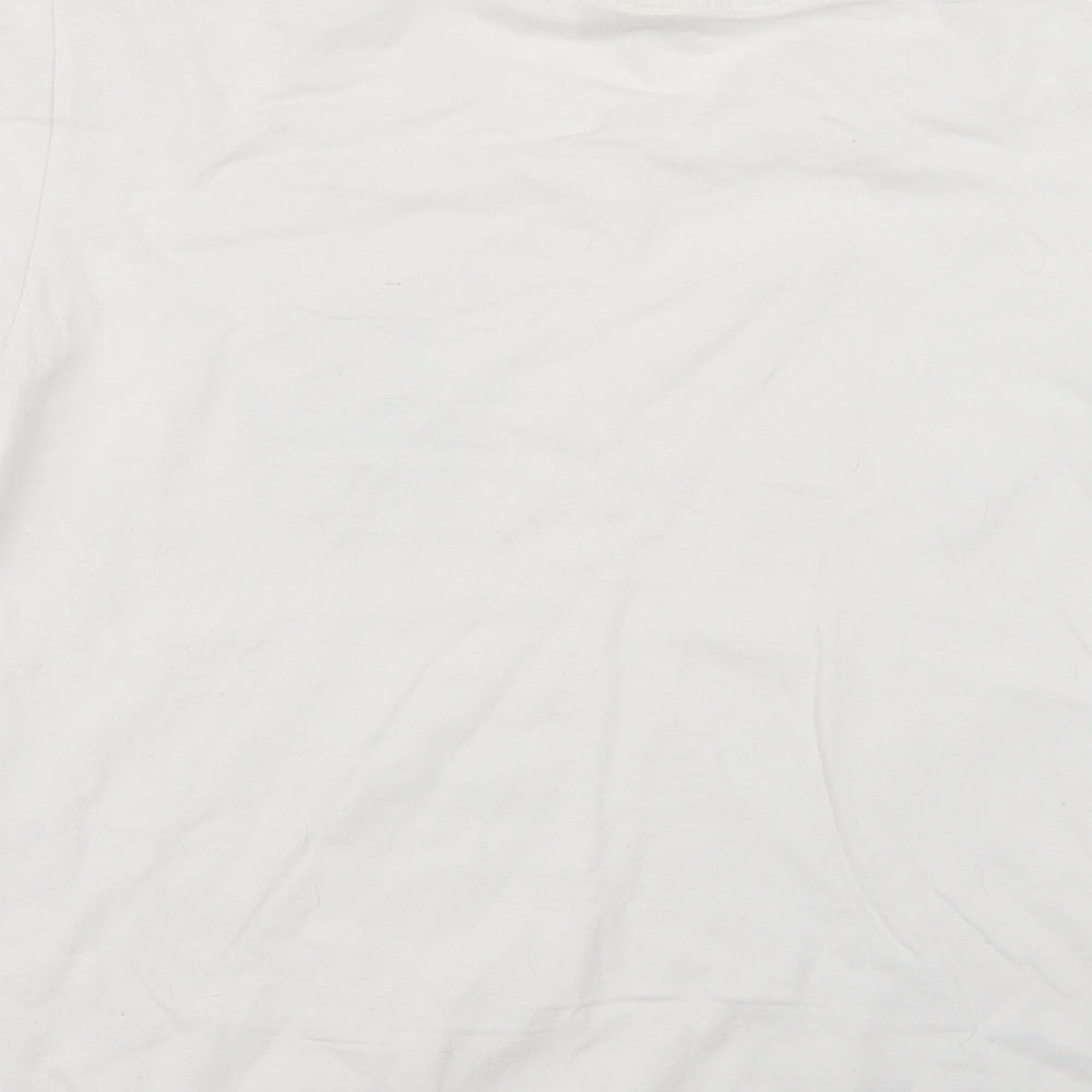 Preworn Mens White    T-Shirt Size 2XL