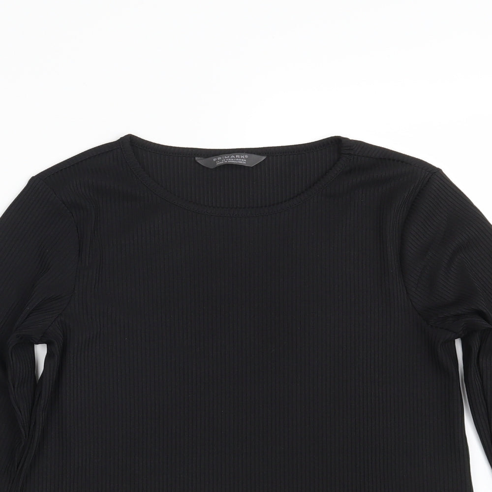 Primark Girls Black   Pullover Sweatshirt Size 12-13 Years