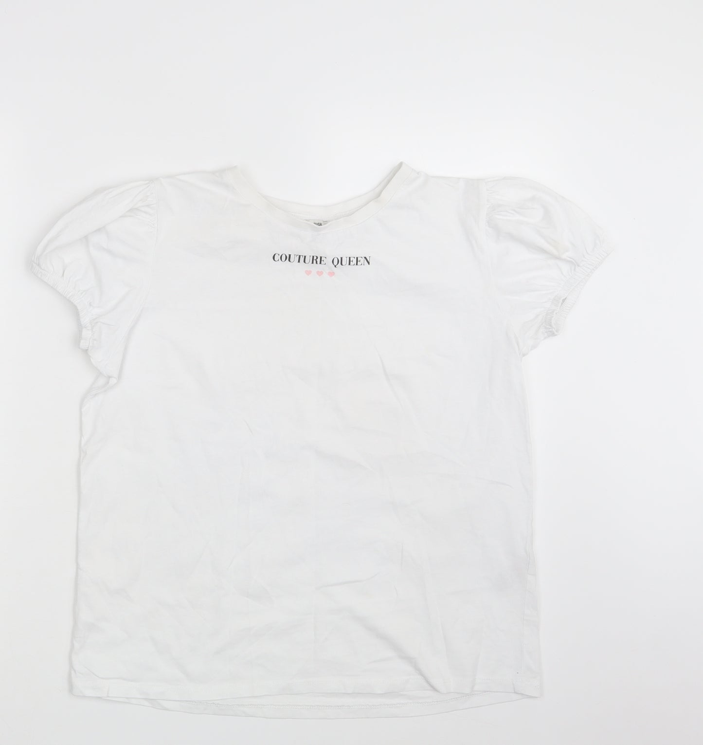 River Island Girls White   Basic T-Shirt Size 15-16 Years