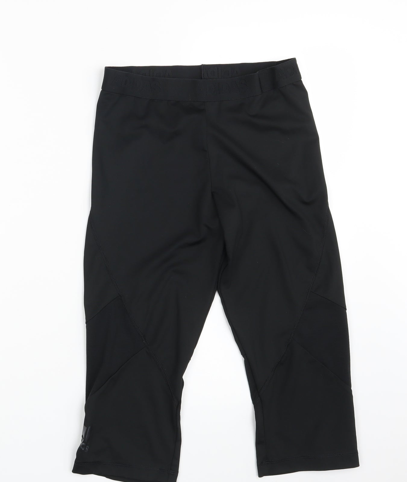 adidas Girls Black   Compression Shorts Size 14-15 Years