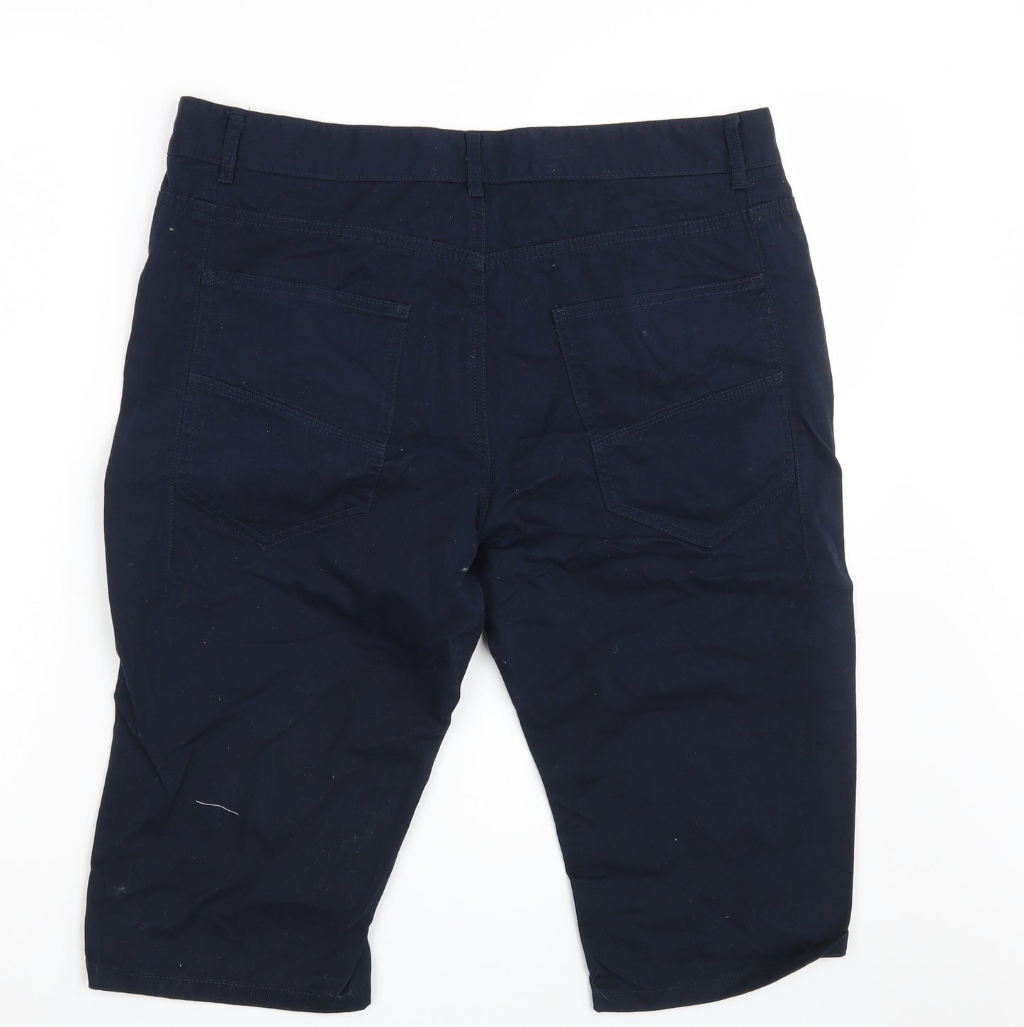 Cedar Wood State Mens Blue  Denim Chino Shorts Size 34 in