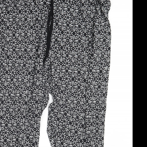 George Womens Black Geometric  Sweatpants Trousers Size 20 L26 in