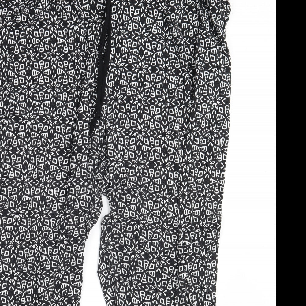 George Womens Black Geometric  Sweatpants Trousers Size 20 L26 in