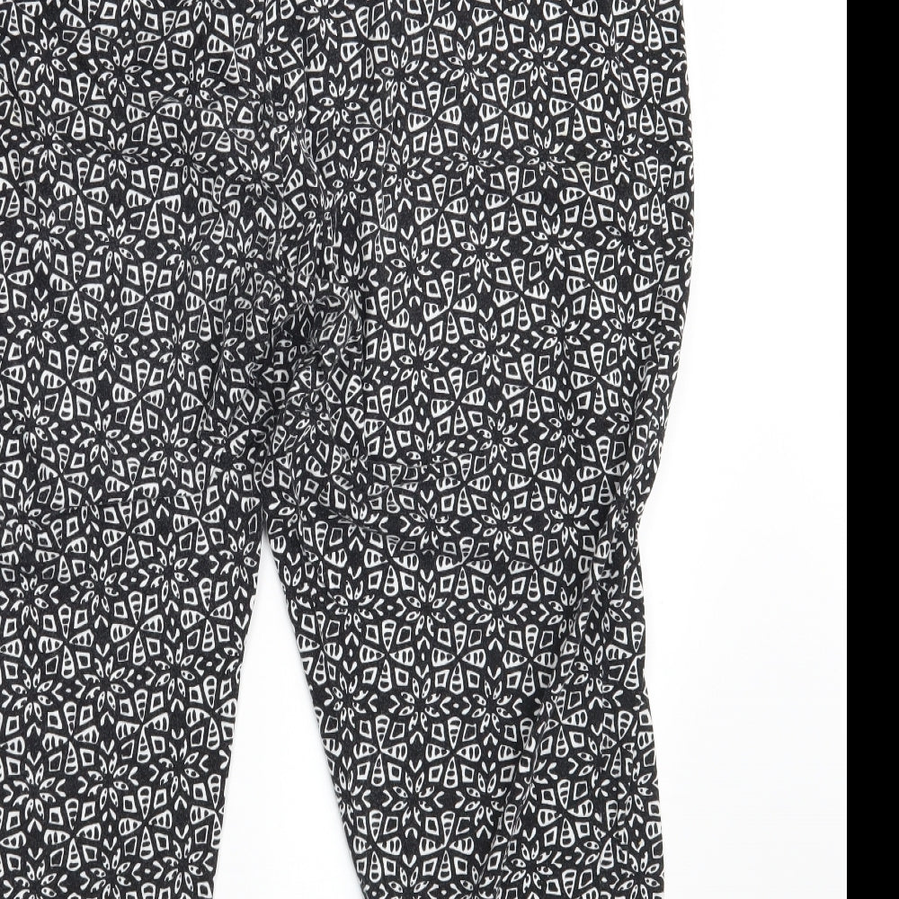 George Womens Black Geometric  Sweatpants Trousers Size 20 L26 in