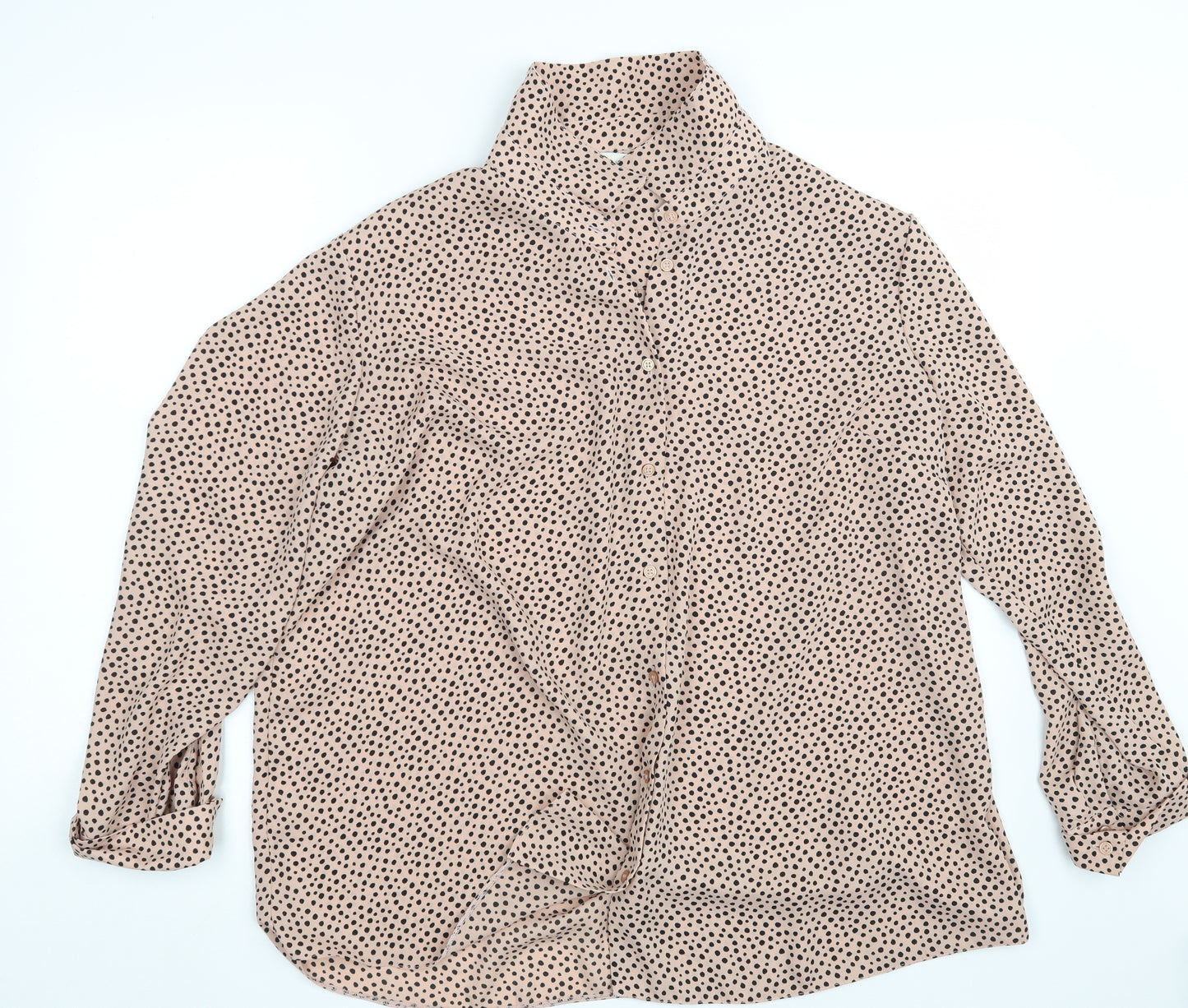 George Womens Pink Polka Dot  Basic Button-Up Size 22