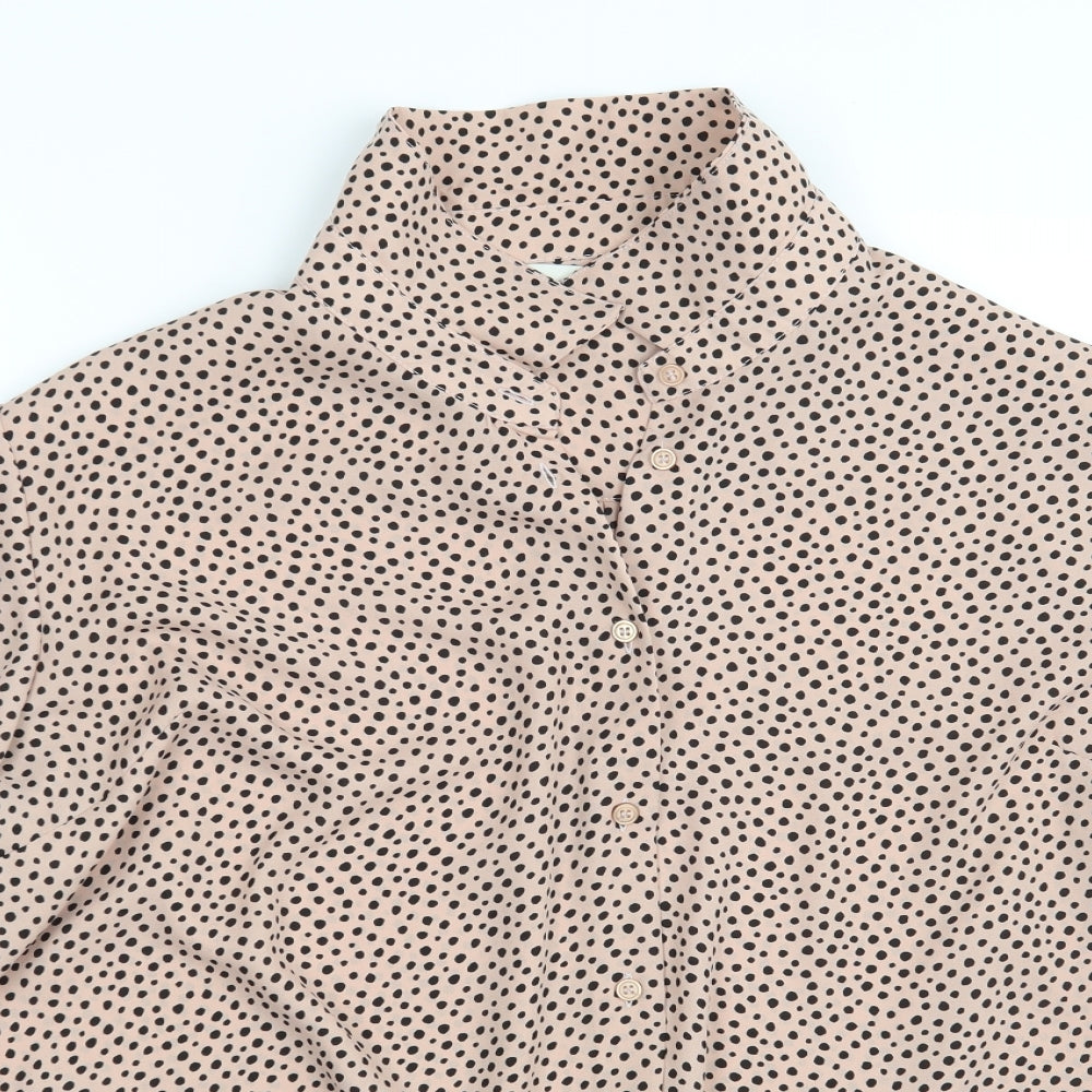 George Womens Pink Polka Dot  Basic Button-Up Size 22