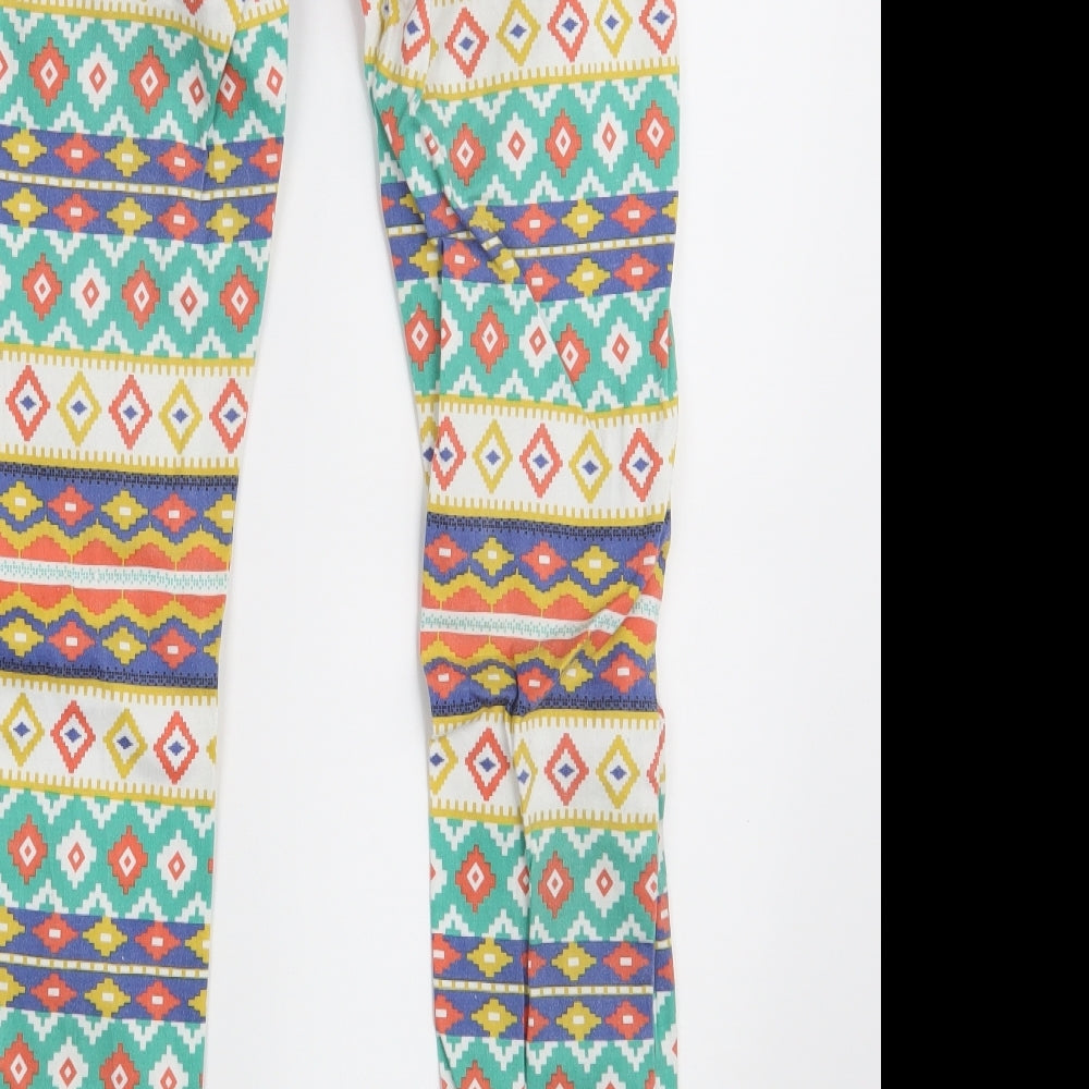 Toxik3 Womens Multicoloured Argyle/Diamond Denim Skinny Jeans Size 10 L30 in