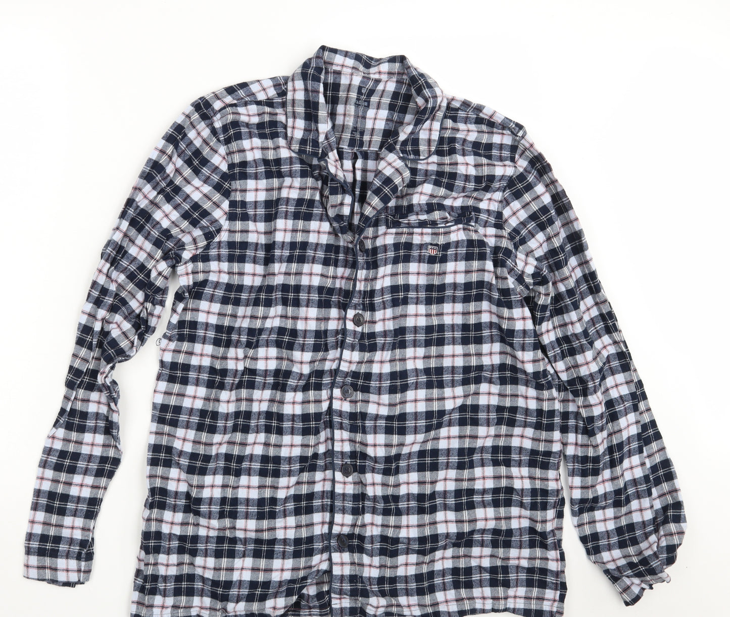 GANT Mens Multicoloured Check   Pyjama Top One Size