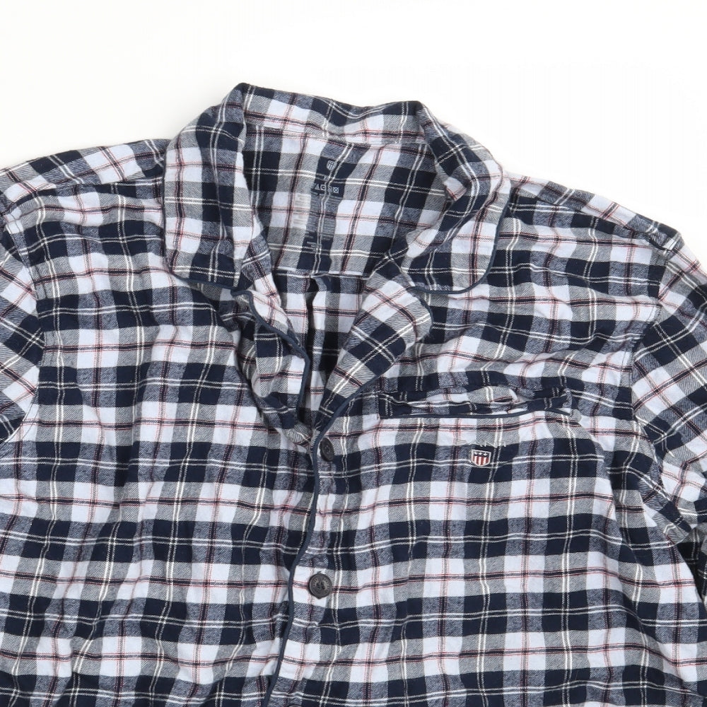 GANT Mens Multicoloured Check   Pyjama Top One Size