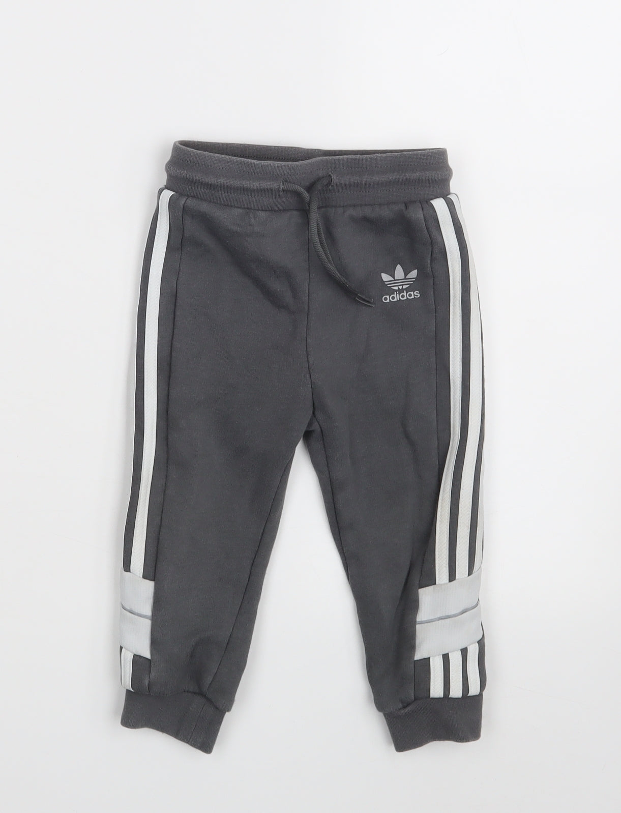 adidas Baby Grey   Jogger Leggings Size 12-18 Months  - Waist 18in; Inside  leg 11in