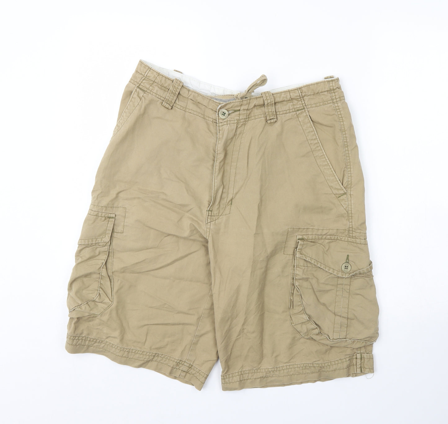 Jeep Mens Beige   Chino Shorts Size 32