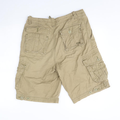 Jeep Mens Beige   Chino Shorts Size 32