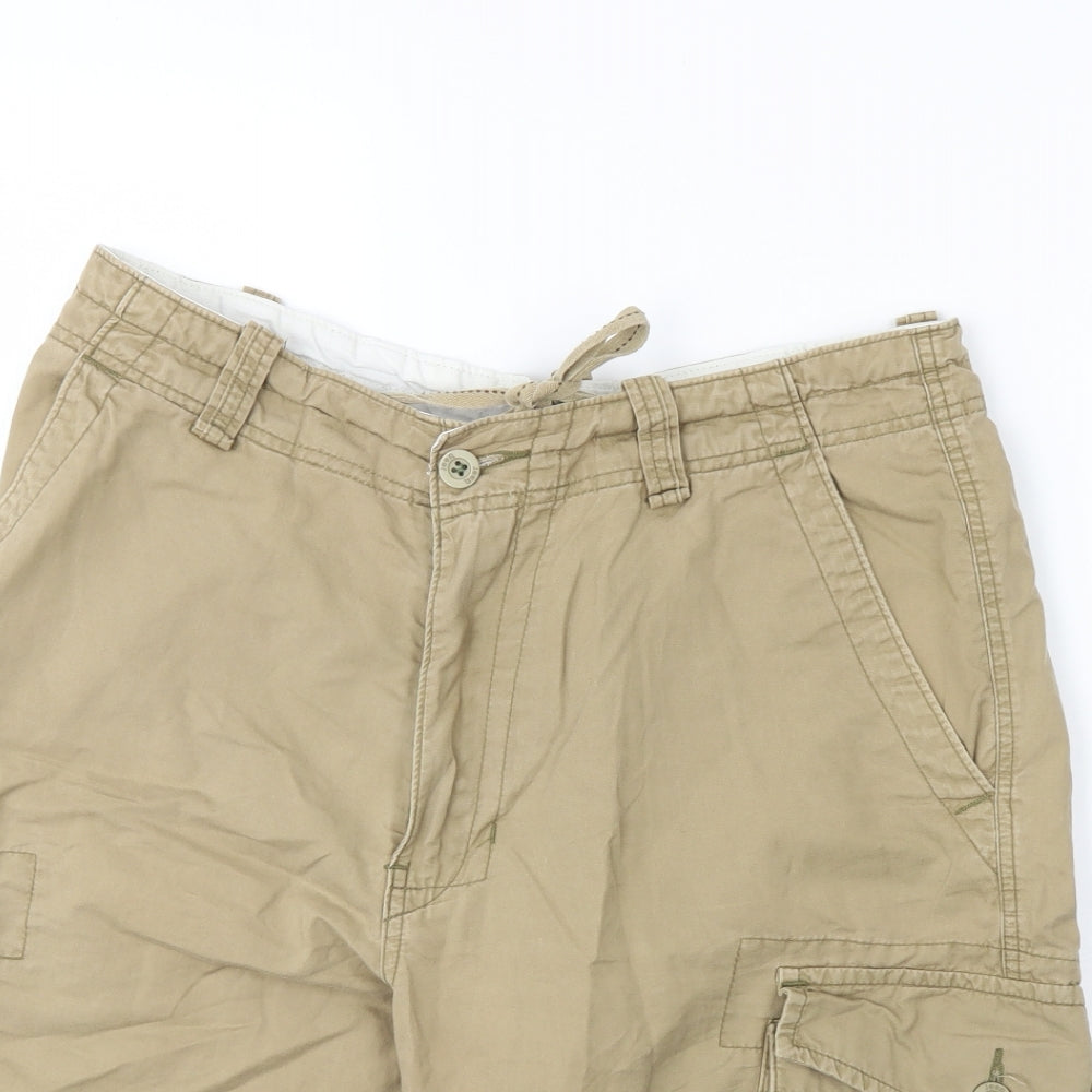 Jeep Mens Beige   Chino Shorts Size 32