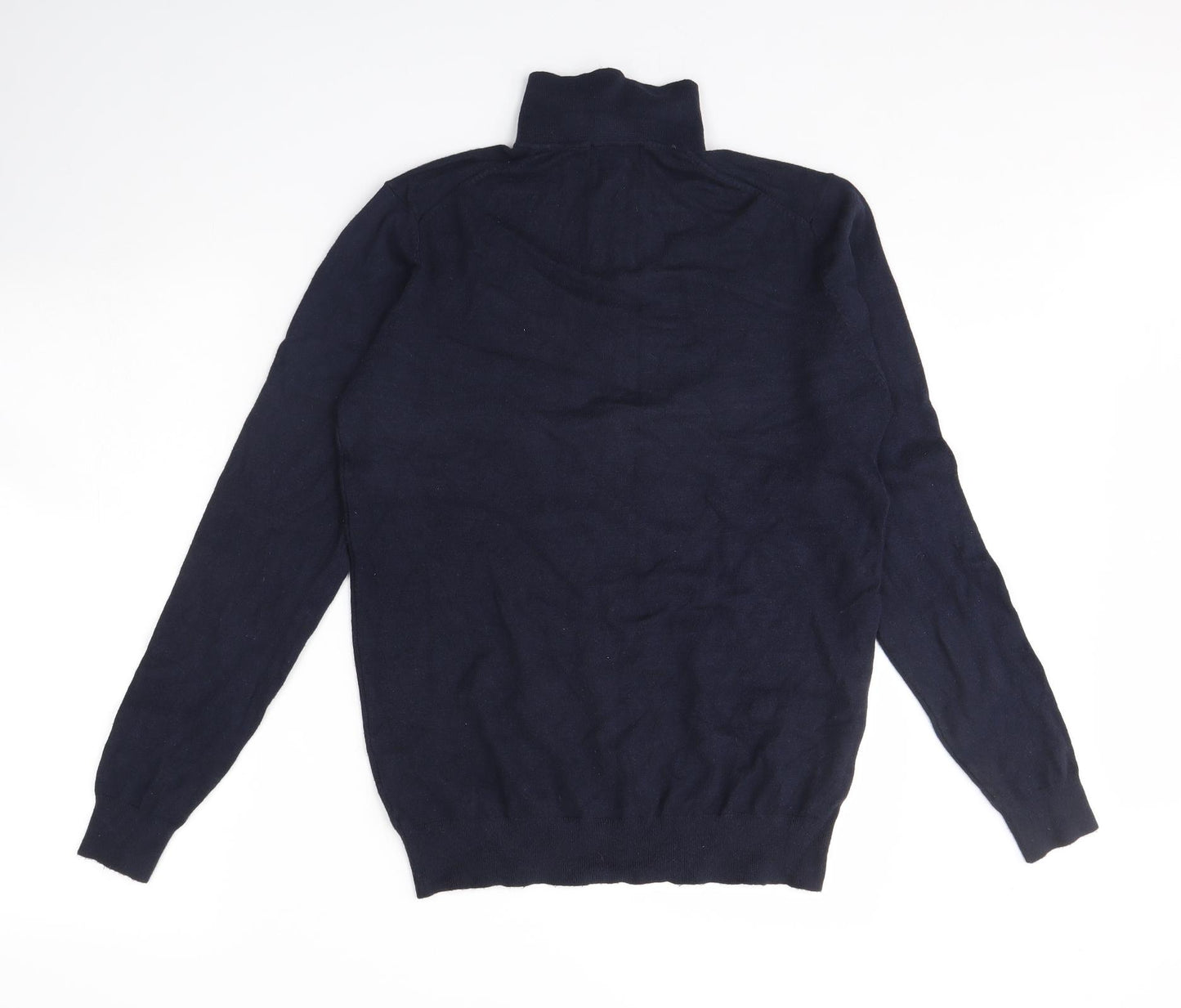 Boohoo Mens Blue   Henley Jumper Size M
