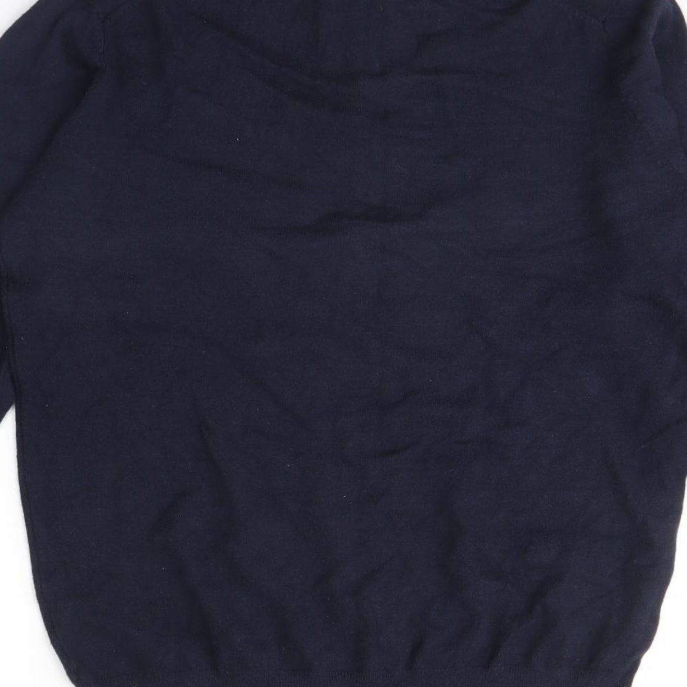 Boohoo Mens Blue   Henley Jumper Size M