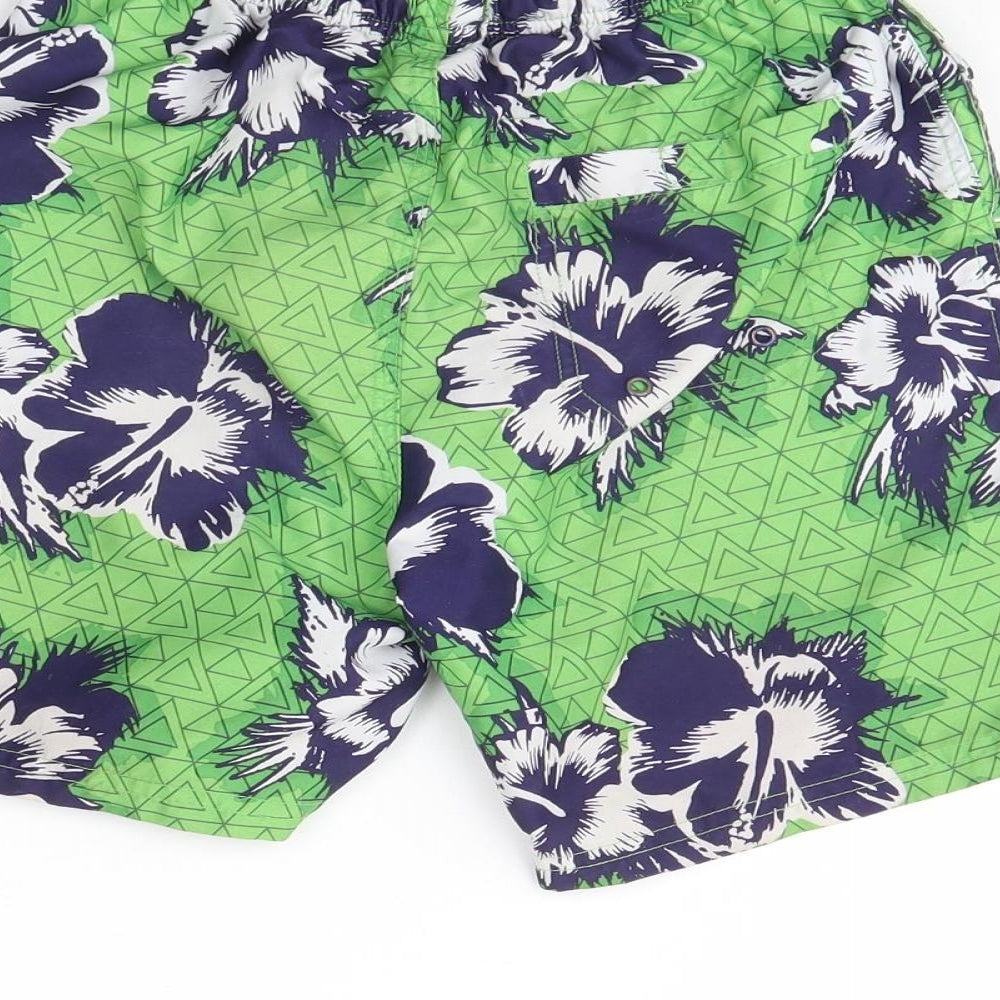 NEXT Boys Green Floral  Bermuda Shorts Size 9 Years - Swimming