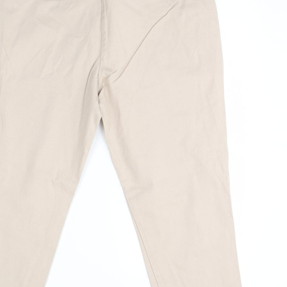 Wallis Womens Beige   Cropped Jeans Size 16 L24 in