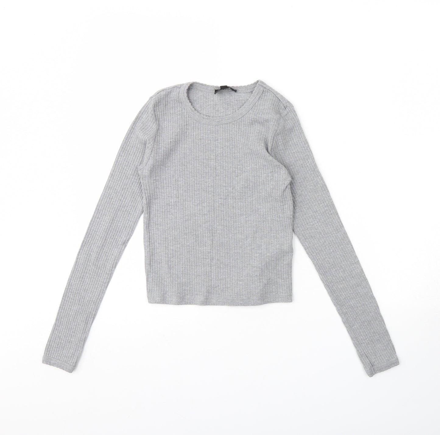 Topshop Womens Grey   Basic Blouse Size 6
