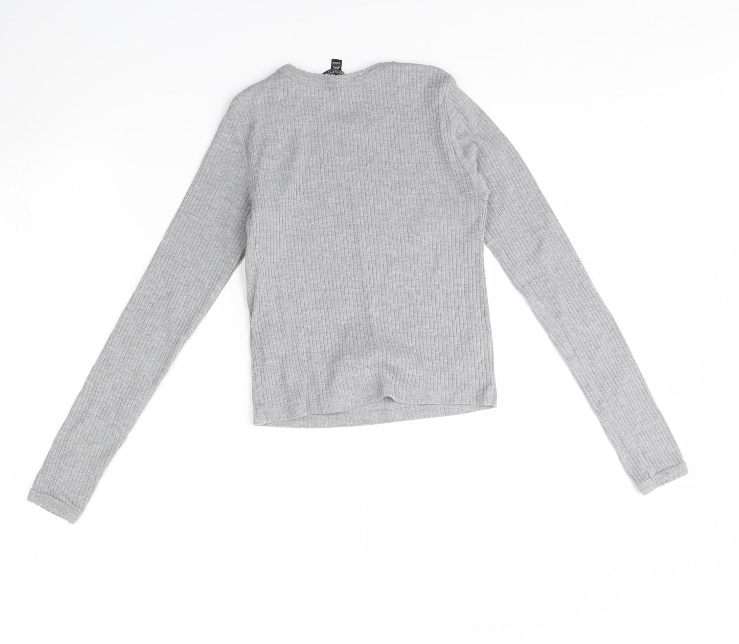 Topshop Womens Grey   Basic Blouse Size 6