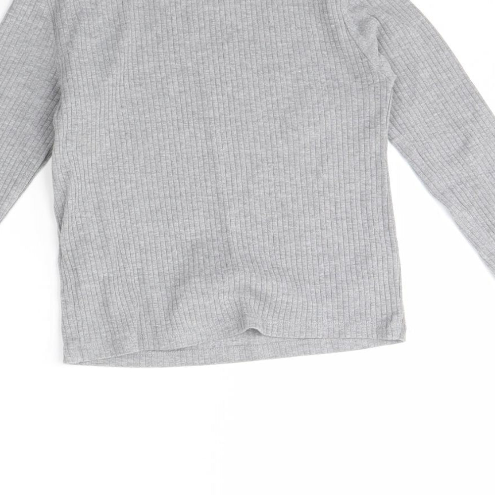 Topshop Womens Grey   Basic Blouse Size 6