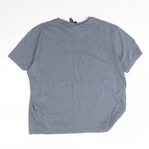 H&M Womens Grey   Basic T-Shirt Size L